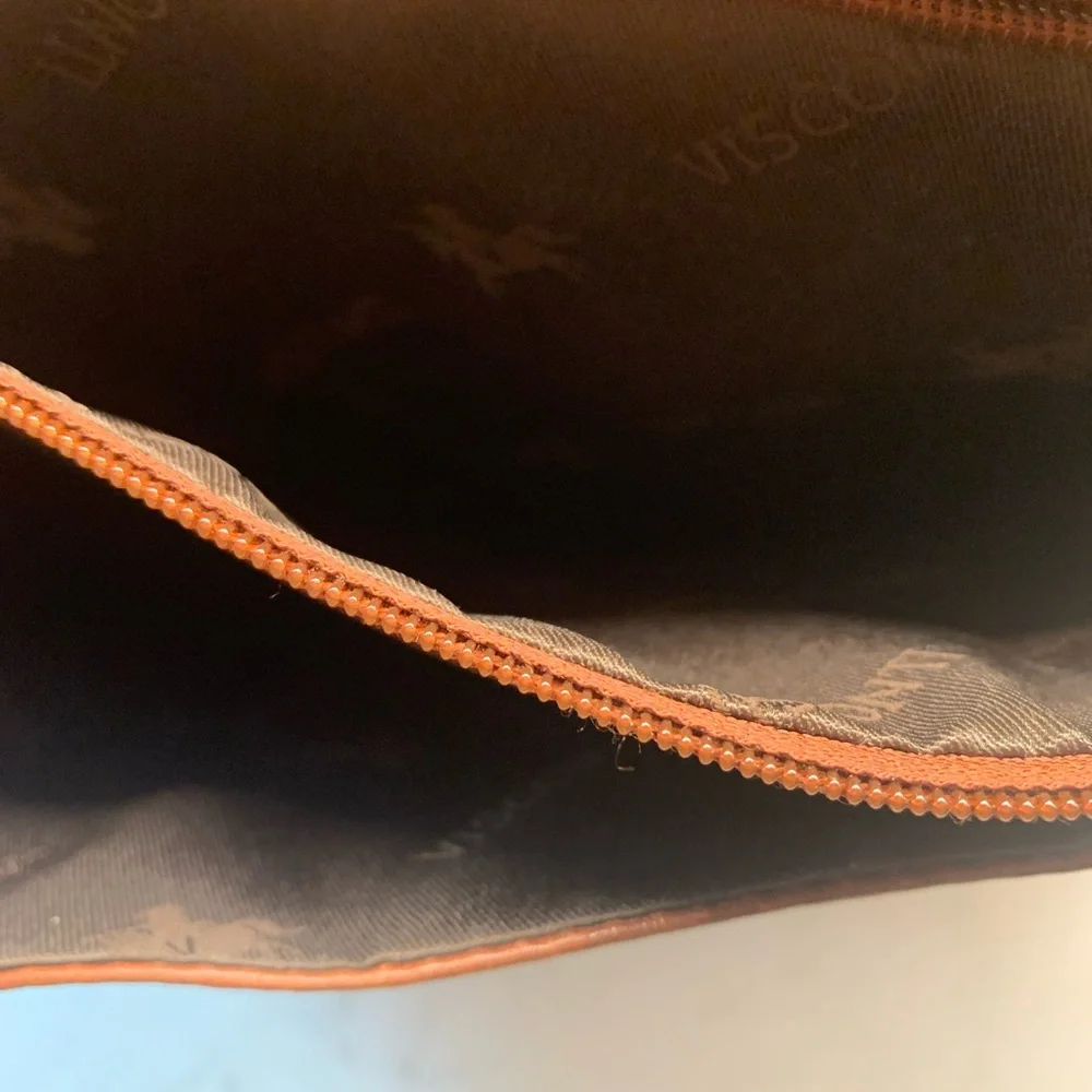 Visconti London Brown Leather Messenger Bag